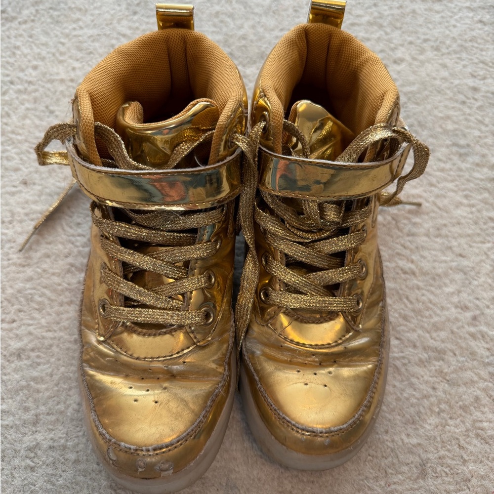 Gold Kids Shoes